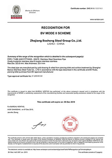 BV法國(guó)船級(jí)社認(rèn)證